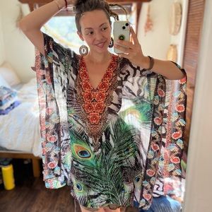 Fun Sheer Animal Print Dress / Coverup